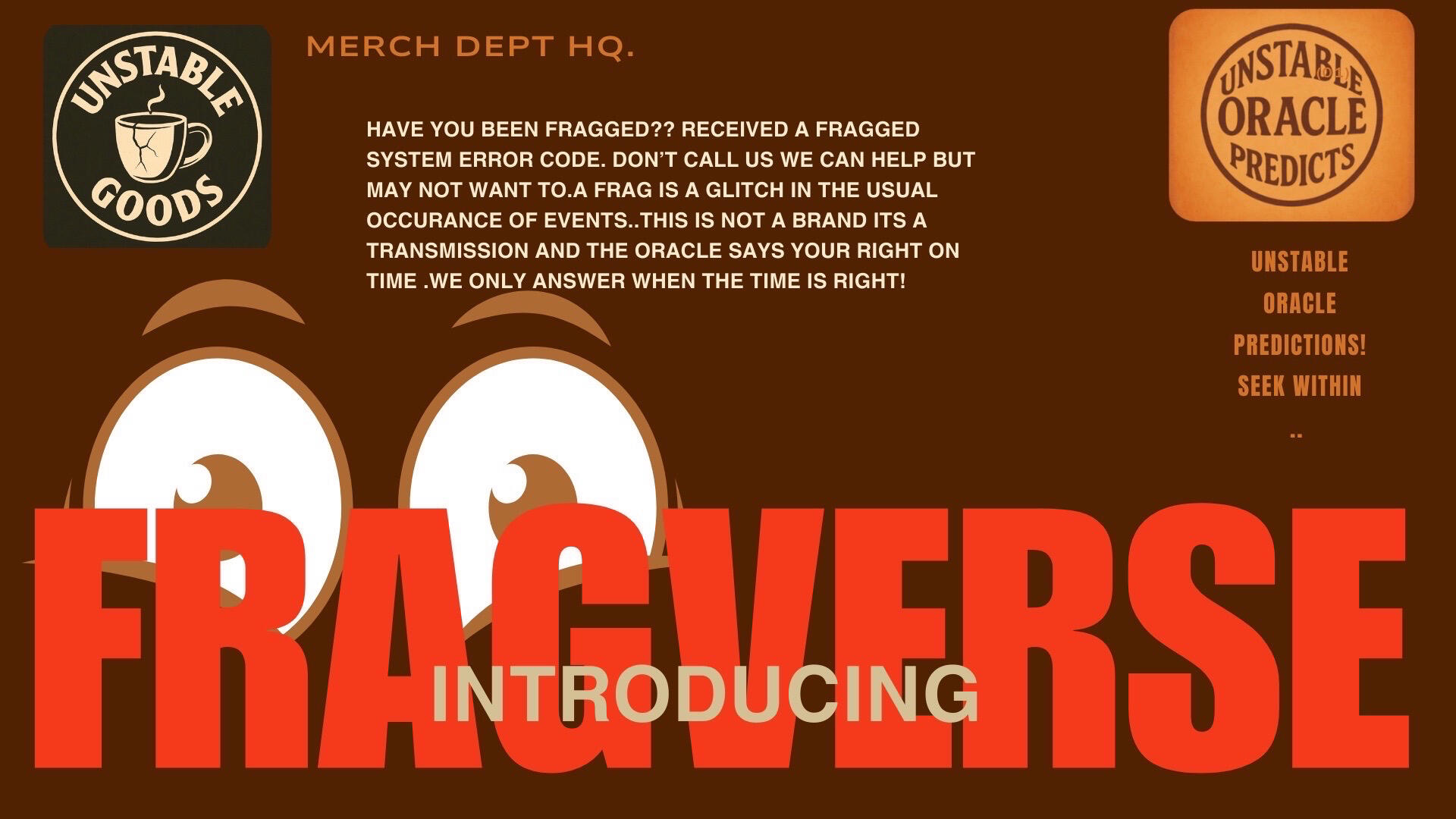 Intro meet the frags HQ Dept.